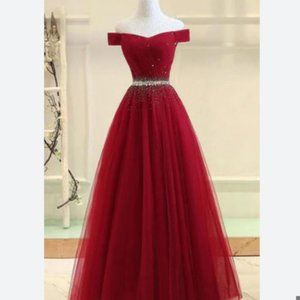 a red dress